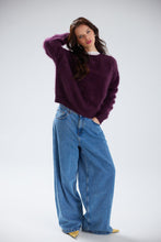 Load image into Gallery viewer, BRUSHED MAVIS CREW | ELDERBERRY