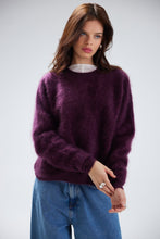 Load image into Gallery viewer, BRUSHED MAVIS CREW | ELDERBERRY