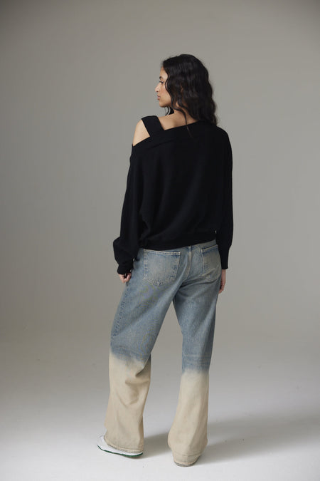 MARGOT BOAT NECK | BLACK
