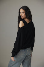 Load image into Gallery viewer, MARGOT BOAT NECK | BLACK
