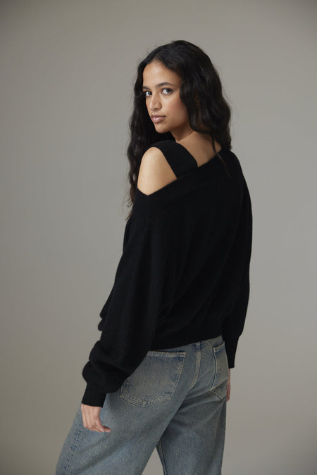 MARGOT BOAT NECK | BLACK