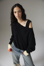 Load image into Gallery viewer, MARGOT BOAT NECK | BLACK
