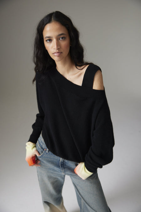 MARGOT BOAT NECK | BLACK